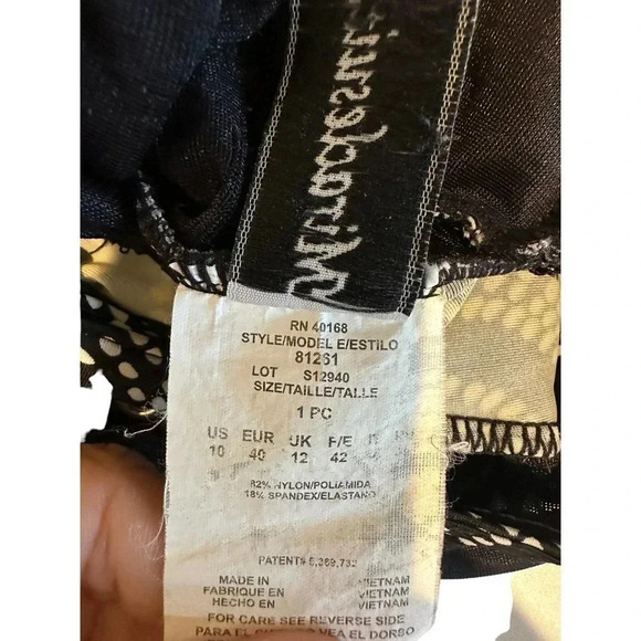 Miraclesuit Roswell Dd Miracle Bathing Swimming Tankini Swim Suit Size 10 - Picture 3 of 5